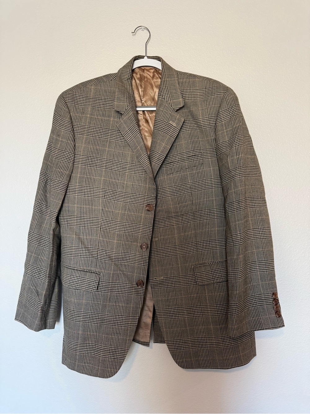 Ralph Lauren Men's 42R Pure New Wool Plaid Sport Coat Blazer